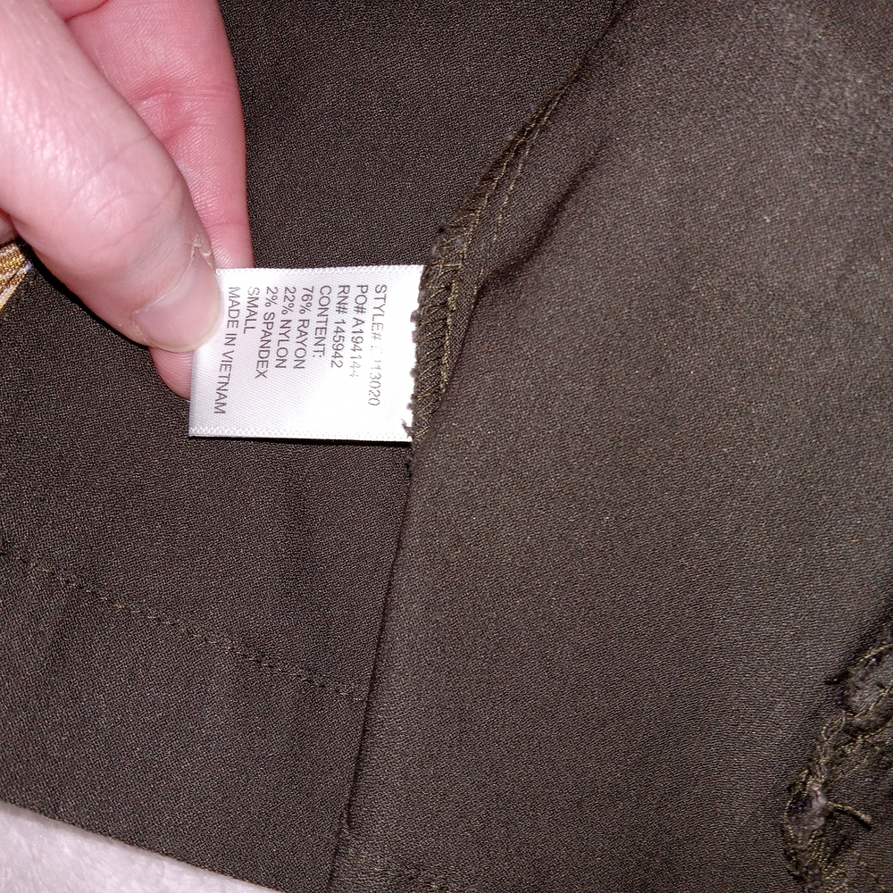 Eden Society Laysha Cargo Jacket Women Size Small Olive Military Utility - Picture 11 of 12